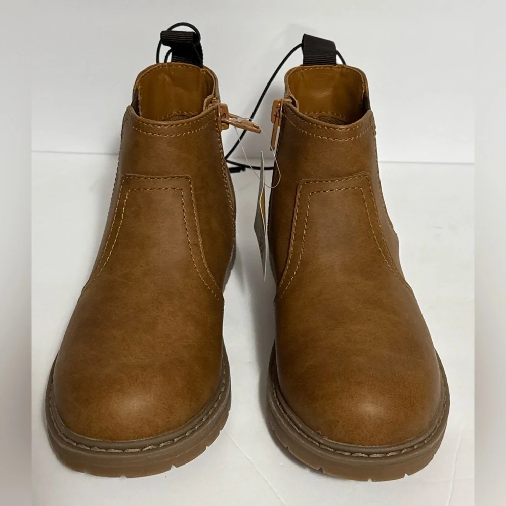 Boys 13M Brown Hiking Boots by Thereabouts Memory Foam Wesley NWT